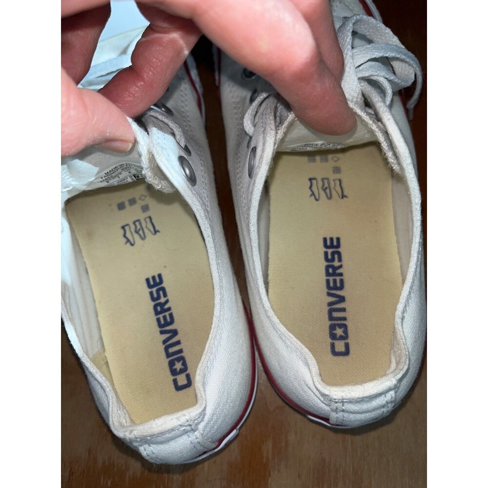Converse All Star White Sneakers Chuck Casual Shoes Grunge Womens Unisex 5/7 - Picture 6 of 11